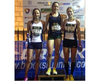 Armagh women's podium